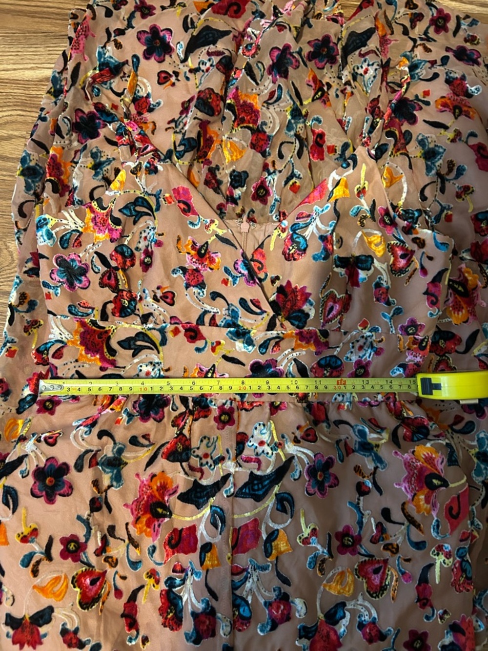 Hutch Tan Multi Floral Flounced Wide-Leg Jumpsuit - Picture 13 of 14